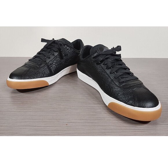 Nike Match Classic Premium Sneakers, Black Textured Leather, Womens Size 9.5 - Picture 5 of 10